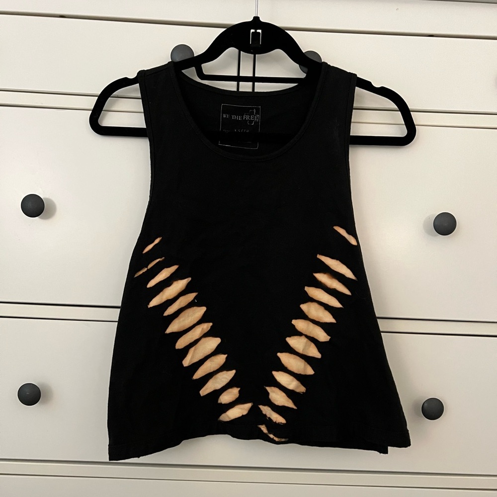 Free People Acid Washed Tank Top